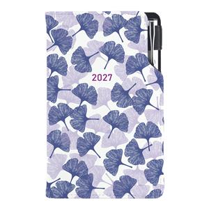 Kalendarz książkowy DESIGN tygodniowy kieszonkowy 2027 polski - Miłorząb