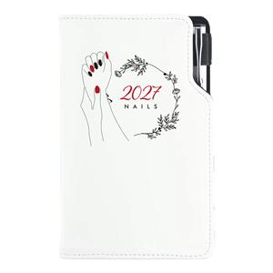 Kalendarz książkowy DESIGN tygodniowy kieszonkowy 2027 polski - Nails