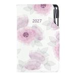 Kalendarz książkowy DESIGN tygodniowy kieszonkowy 2027 polski - Piwonia