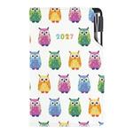 Kalendarz książkowy DESIGN tygodniowy kieszonkowy 2027 polski - Sowa