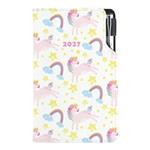 Kalendarz książkowy DESIGN tygodniowy kieszonkowy 2027 polski - Unicorn