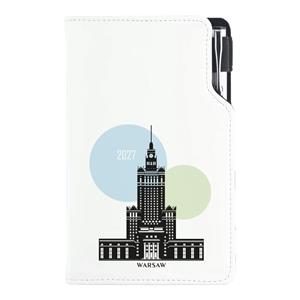 Kalendarz książkowy DESIGN tygodniowy kieszonkowy 2027 polski - Warszawa