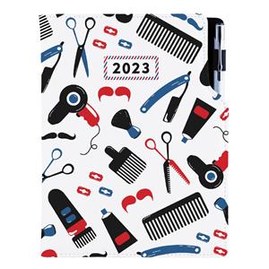 Kalendarz książkowy DESIGN tygodniowy mieszany A5 2023 - Barber