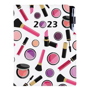 Kalendarz książkowy DESIGN tygodniowy mieszany A5 2023 - Make up