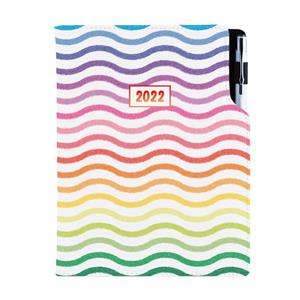 Kalendarz książkowy DESIGN tygodniowy z notesem A5 2022 - Kolory