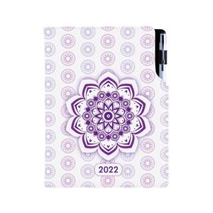 Kalendarz książkowy DESIGN tygodniowy z notesem A5 2022 - Mandala fioletowa
