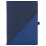 Kalendarz książkowy DIEGO dzienny A4 2027 polski - granatowy/granatowy