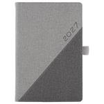 Kalendarz książkowy DIEGO tygodniowy A5 2027 polski - szary/szary