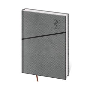 Kalendarz książkowy dzienny A5 2022 Grife szary/czarny