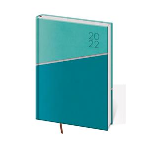 Kalendarz książkowy dzienny A5 2022 Line - zielony
