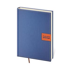 Kalendarz książkowy dzienny A5 2022 Toledo - niebieski