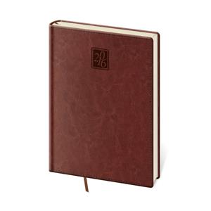 Kalendarz książkowy dzienny A5 Nebrasca 2016 - angielska czerwień