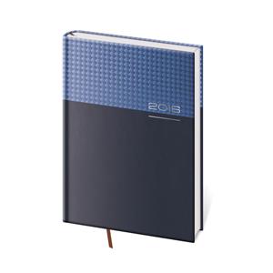 Kalendarz książkowy dzienny A5 Square 2016 - niebieski