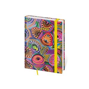 Kalendarz książkowy dzienny B6 2022 Vario z gumką - Fruit