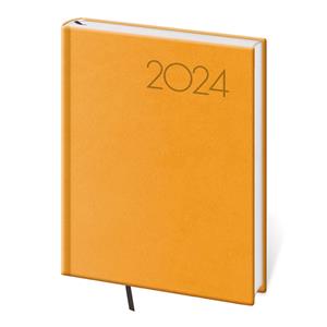 Kalendarz książkowy dzienny B6 2024 Print Pop - żółty
