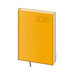 Kalendarz książkowy dzienny B6 Print Pop 2016 - żółty