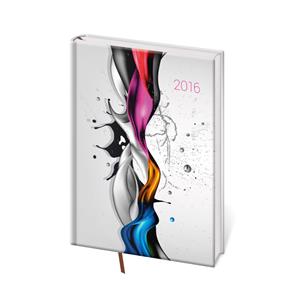 Kalendarz książkowy dzienny B6 Vario 2016 - Splash