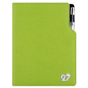 Kalendarz książkowy GEP CRYSTAL dzienny A5 2027 polski - jasnozielony