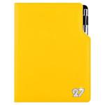 Kalendarz książkowy GEP CRYSTAL dzienny A5 2027 polski - żółty 