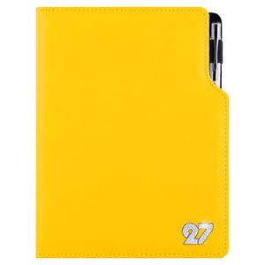 Kalendarz książkowy GEP CRYSTAL tygodniowy A5 2027 polski - żółty