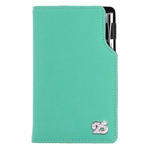 Kalendarz książkowy GEP CRYSTAL tygodniowy kieszonkowy 2025 czeski - miętowy