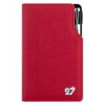 Kalendarz książkowy GEP CRYSTAL tygodniowy kieszonkowy 2027 polski - czerwony