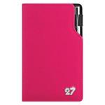 Kalendarz książkowy GEP CRYSTAL tygodniowy kieszonkowy 2027 polski - różowy