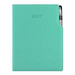 Kalendarz książkowy GEP z długopisem dzienny A4 2027 polski - miętowy
