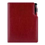 Kalendarz książkowy GEP z długopisem dzienny B6 2027 polski - bordowy