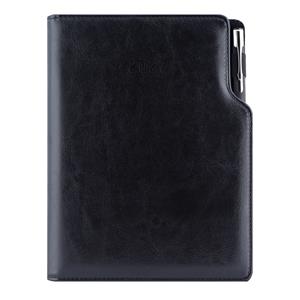 Kalendarz książkowy GEP z długopisem dzienny B6 2027 polski - czarny