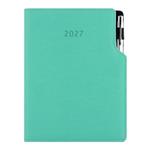 Kalendarz książkowy GEP z długopisem dzienny B6 2027 polski - miętowy