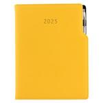 Kalendarz książkowy GEP z długopisem tygodniowy A4 2025 polski - żółty
