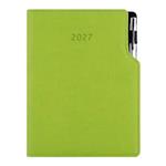 Kalendarz książkowy GEP z długopisem tygodniowy A5 2027 polski - jasnozielony