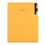 Kalendarz książkowy GEP z długopisem tygodniowy A5 2027 polski - musztardowy