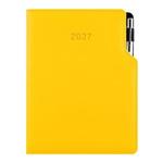 Kalendarz książkowy GEP z długopisem tygodniowy A5 2027 polski - żółty