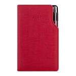 Kalendarz książkowy GEP z długopisem tygodniowy kieszonkowy 2027 polski - czerwony