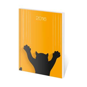 Kalendarz książkowy kieszonkowy Poketto - Cat 2016 2016
