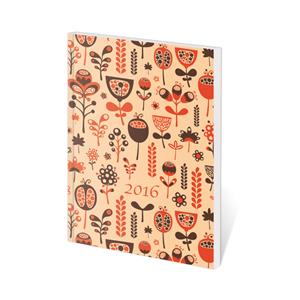 Kalendarz książkowy kieszonkowy Poketto - Floral 2016