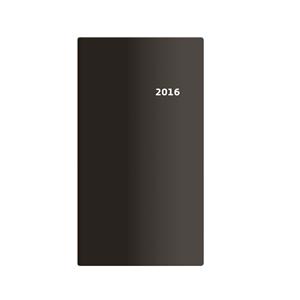 Kalendarz książkowy kieszonkowy - Torino dwutygodniowy - czarny 2016