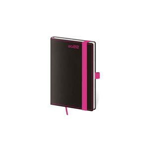 Kalendarz książkowy kieszonkowy tygodniowy 2022 Black Pink