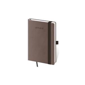 Kalendarz książkowy kieszonkowy tygodniowy 2022 Flexies - brązowy