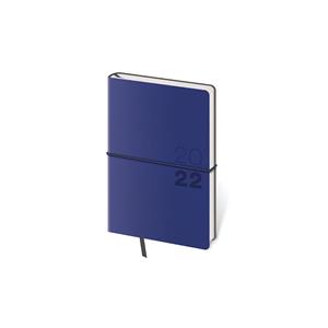Kalendarz książkowy kieszonkowy tygodniowy 2022 Flexio - ciemnoniebieski