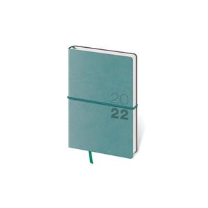 Kalendarz książkowy kieszonkowy tygodniowy 2022 Flexio - oliwkowy