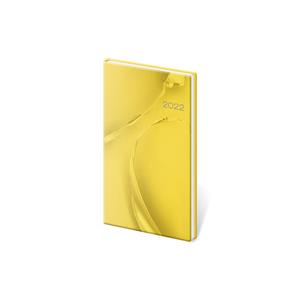 Kalendarz książkowy kieszonkowy tygodniowy 2022 Vario - Yellow design