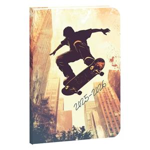 Kalendarz książkowy kieszonkowy tygodniowy 2025/2026 Student - Skate