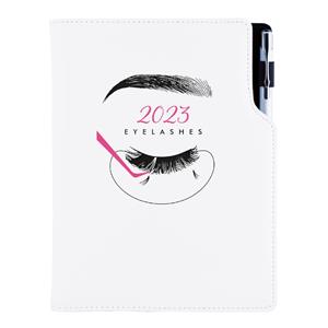 Kalendarz książkowy KOSMETYCZNY Eyelashes - DESIGN tygodniowy B6 2023