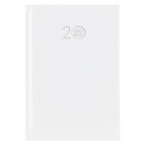 Kalendarz książkowy LIBRA dzienny A5 2024 czeski - biały