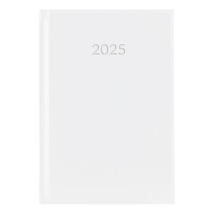 Kalendarz książkowy LIBRA dzienny A5 2025 czeski - biały
