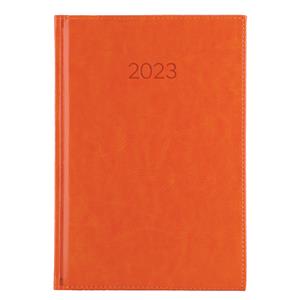 Kalendarz książkowy LIBRA tygodniowy A5 2023 czeski - pomarańczowy