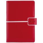 Kalendarz książkowy MAGNETIC dzienny B6 2027 polski - czerwony/biały